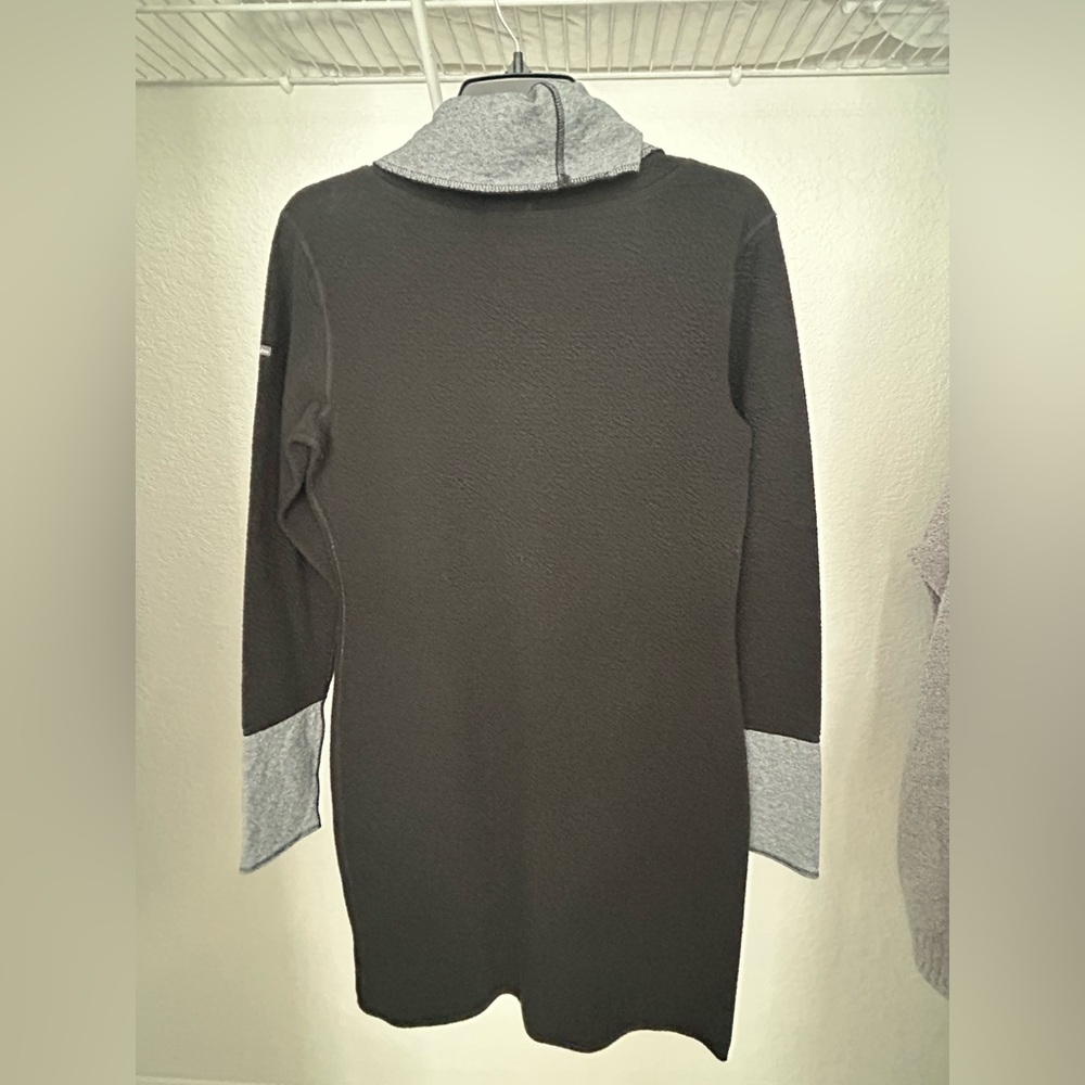 Columbia Womens Winter Dream Reversible Sweater Dress Gray Black M - Picture 5 of 10